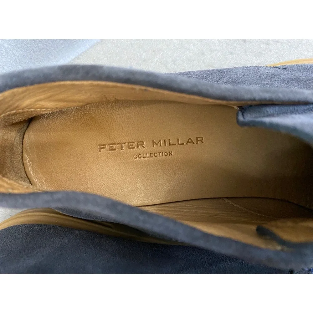 Peter Millar Collection Mens 9M Gray Suede Slip On Chukka Boots  Brazil